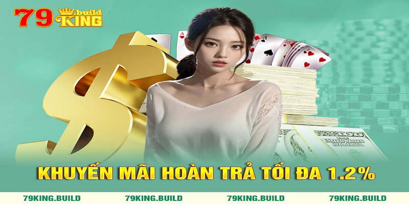 Khuyến mãi hoàn trả tối đa 1,2%